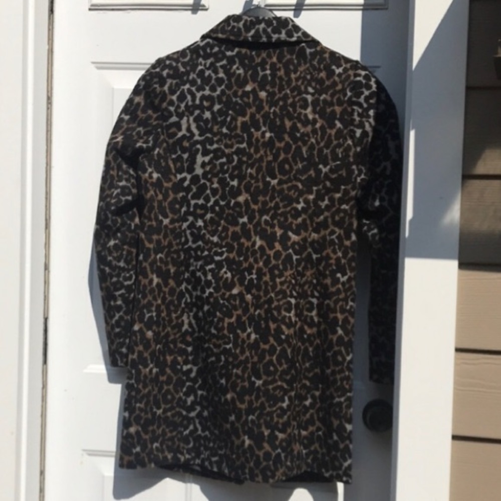 Animal Print Coat Jacket Blazer Cheetah Leopard - Picture 2 of 2